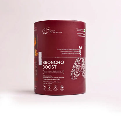 Broncho Boost supplement container on a white background