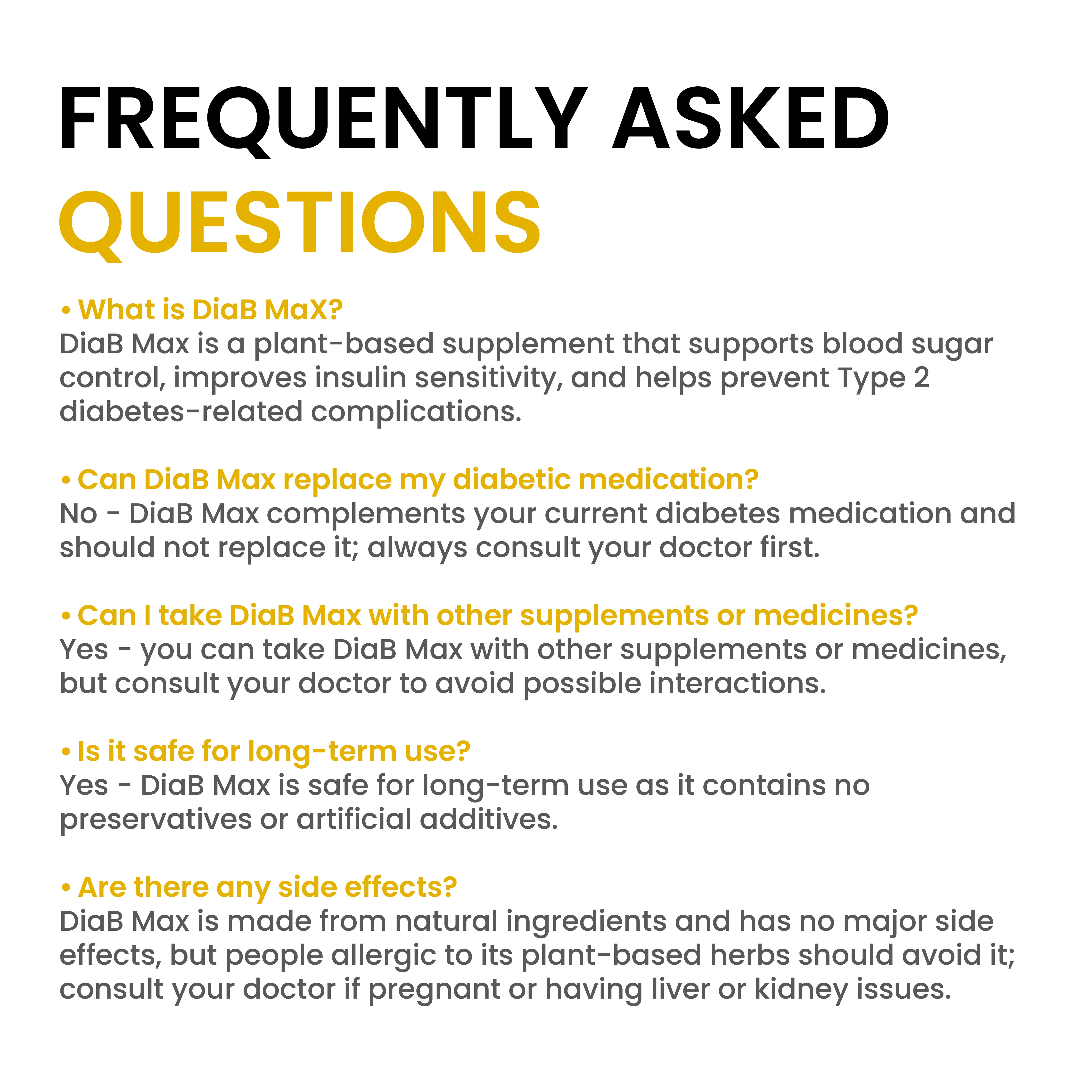 DiaB Max - Natural Blood Sugar Management