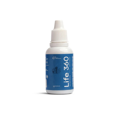 Life 360 bottle on a white background
