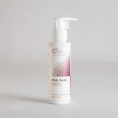 PSO Care product bottle on a gray background